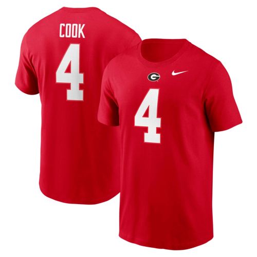 Nike Men's Georgia Bulldogs Brock Bowers #19 Red Jersey T-Shirt