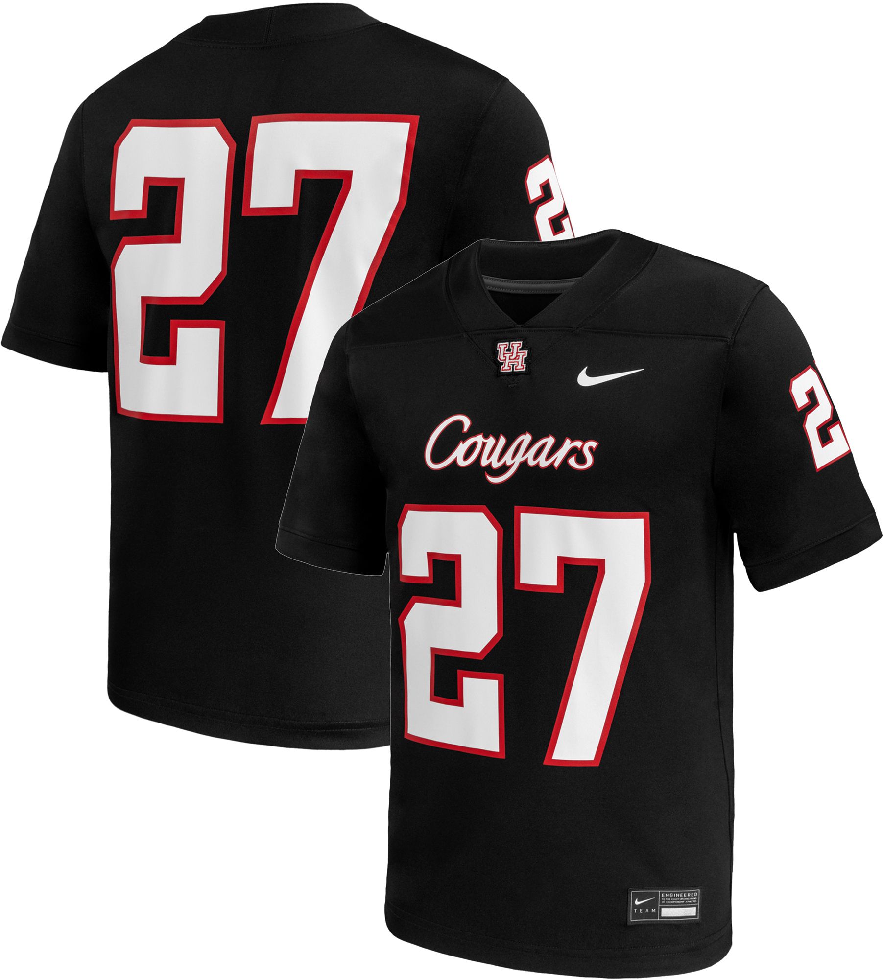 Nike Men's Houston Cougars Black Replica Alternate Football Jersey product image