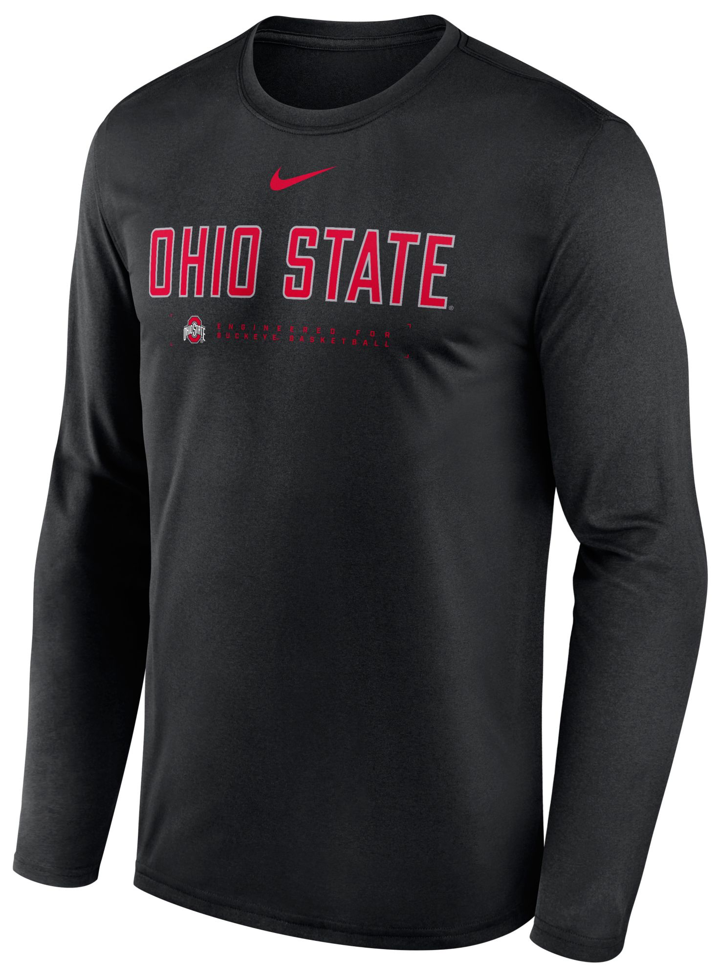 Nike Men's Ohio State Buckeyes Black Dri-FIT Shoot Long Sleeve T-Shirt product image