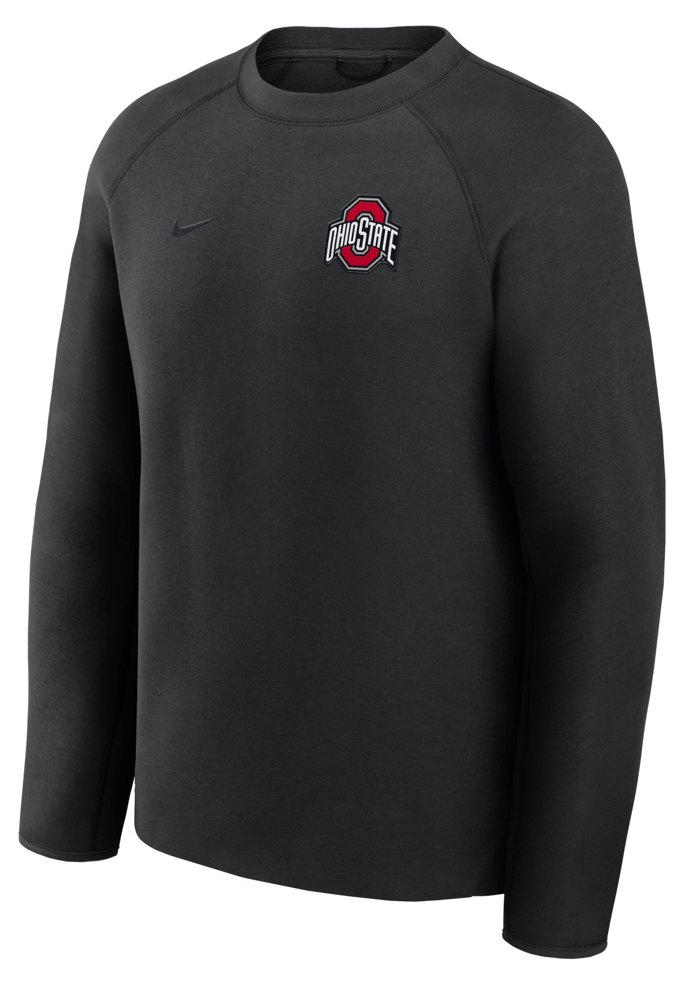 Nike Men's Ohio State Buckeyes Black Tech Fleece Crewneck Sweatshirt product image