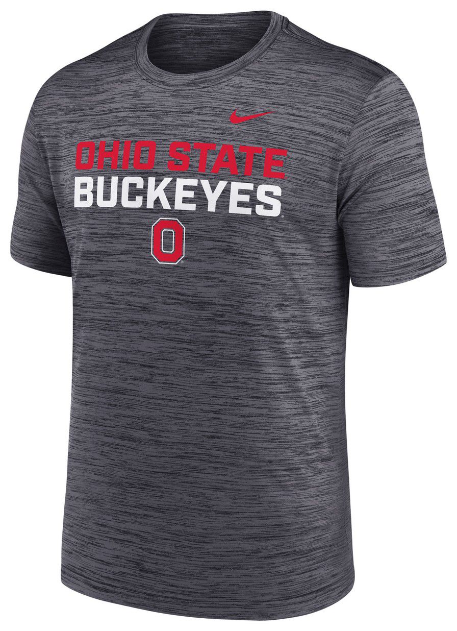 Nike Men's Ohio State Buckeyes Black Velocity Stack T-Shirt product image