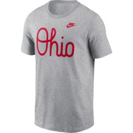 Nike Men's Ohio State Buckeyes Grey Cotton Vintage Script T