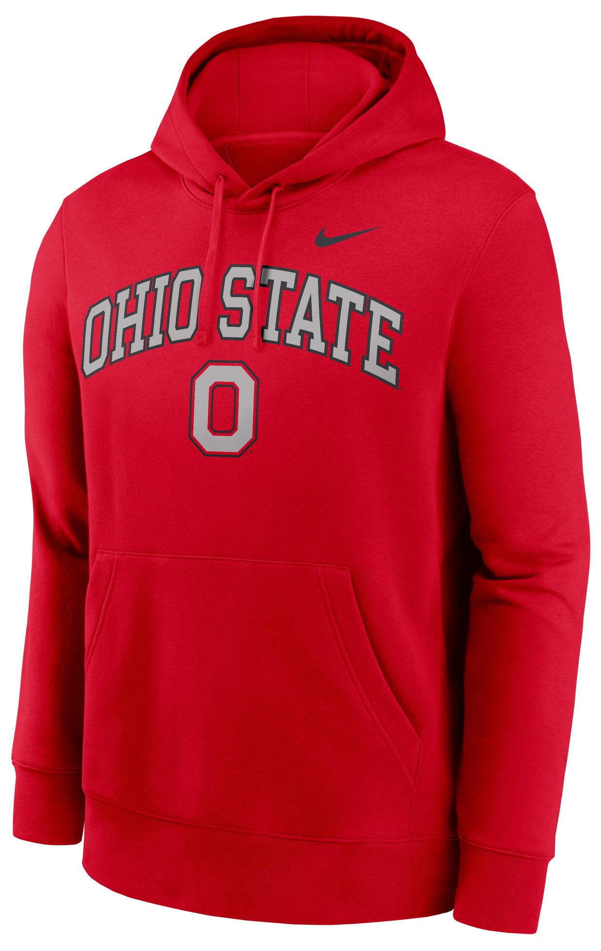 Nike Men's Ohio State Buckeyes University Red Club Fleece Arch Pullover Hoodie product image