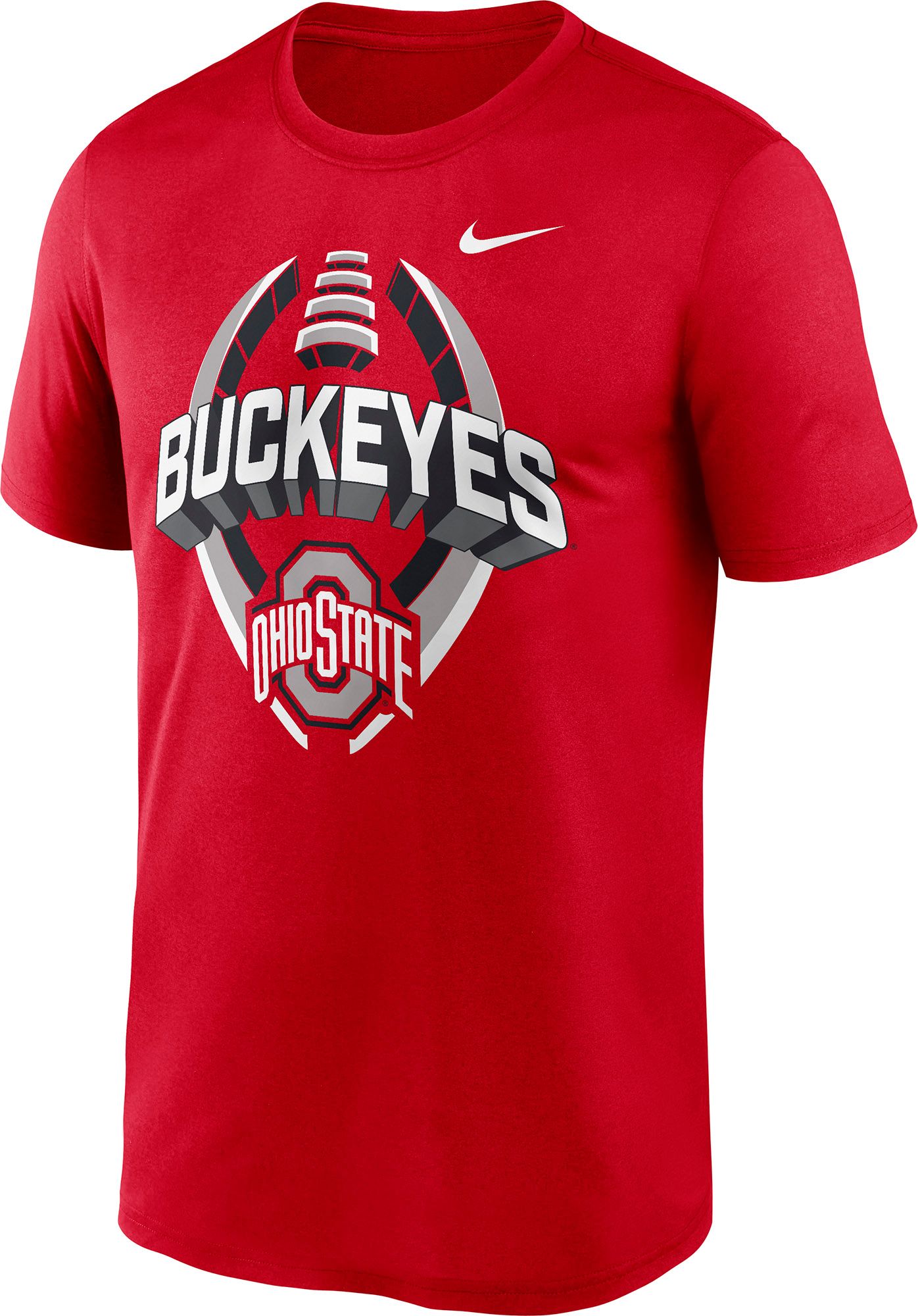 Nike Men's Ohio State Buckeyes Red Legend Football Icon T-Shirt product image