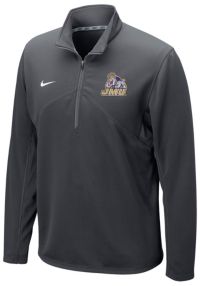 Nike Men's James Madison Dukes Black Victory Mascot 1/4-Zip Jacket