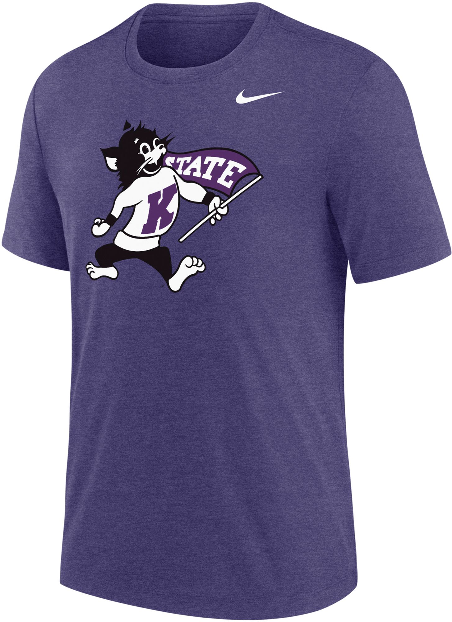 Nike Men's Kansas State Wildcats Orchid Basic Logo Short Sleeve T-Shirt product image