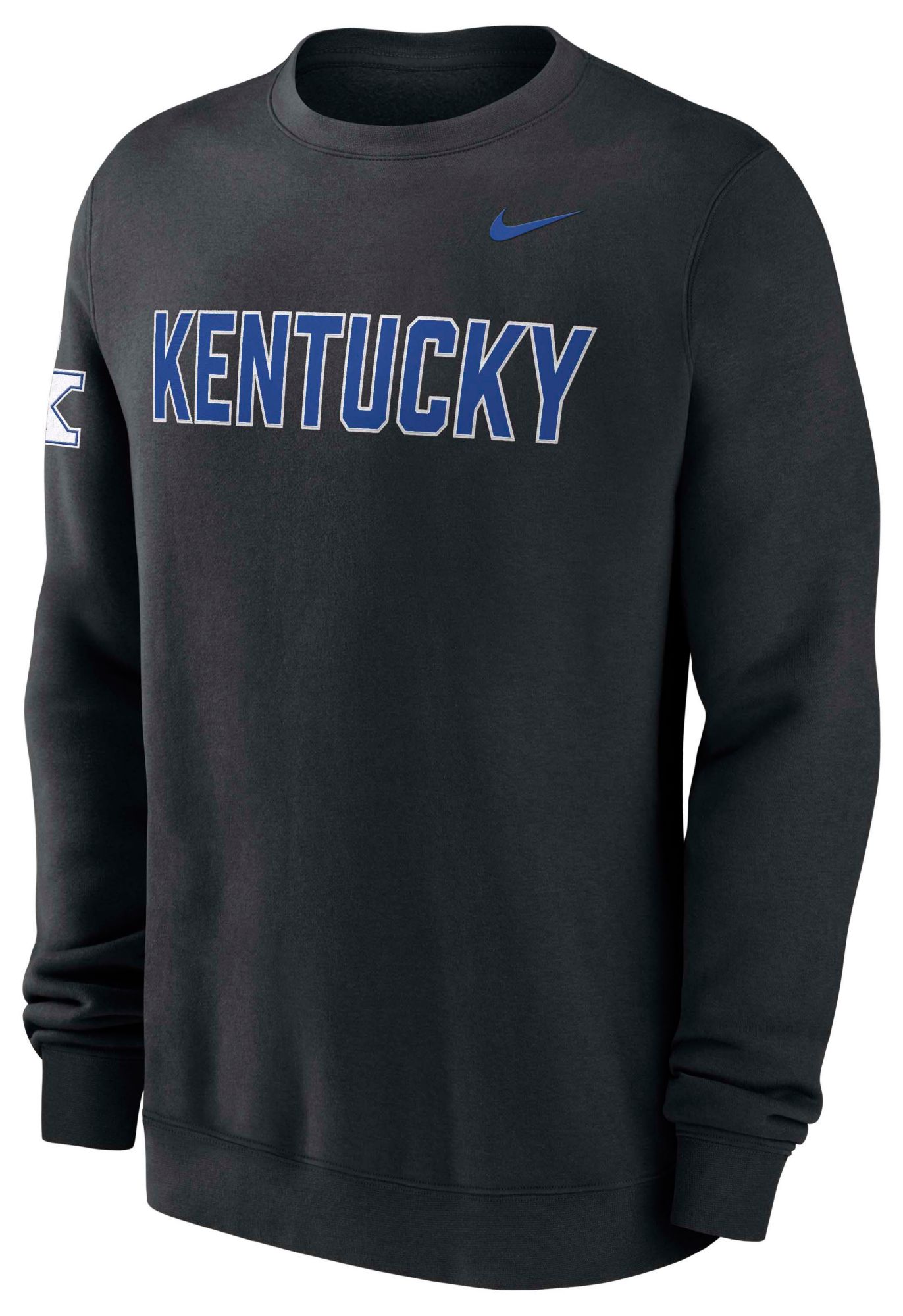 Nike Men's Kentucky Wildcats Black Fleece Club Crewneck Sweatshirt product image