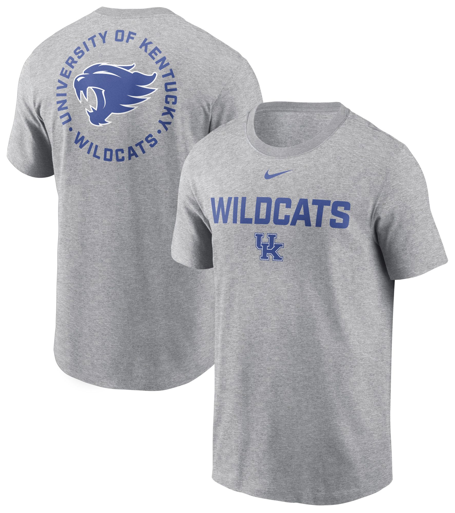 Nike Men's Kentucky Wildcats Dark Grey Heather Cotton 2 Sided T-Shirt product image