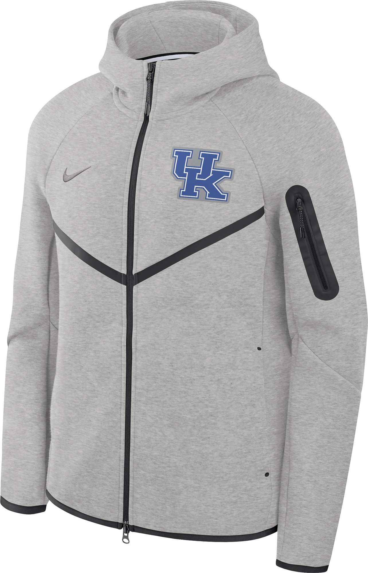 Nike Men's Kentucky Wildcats Dark Grey Heather Tech Fleece Full-Zip Hoodie product image