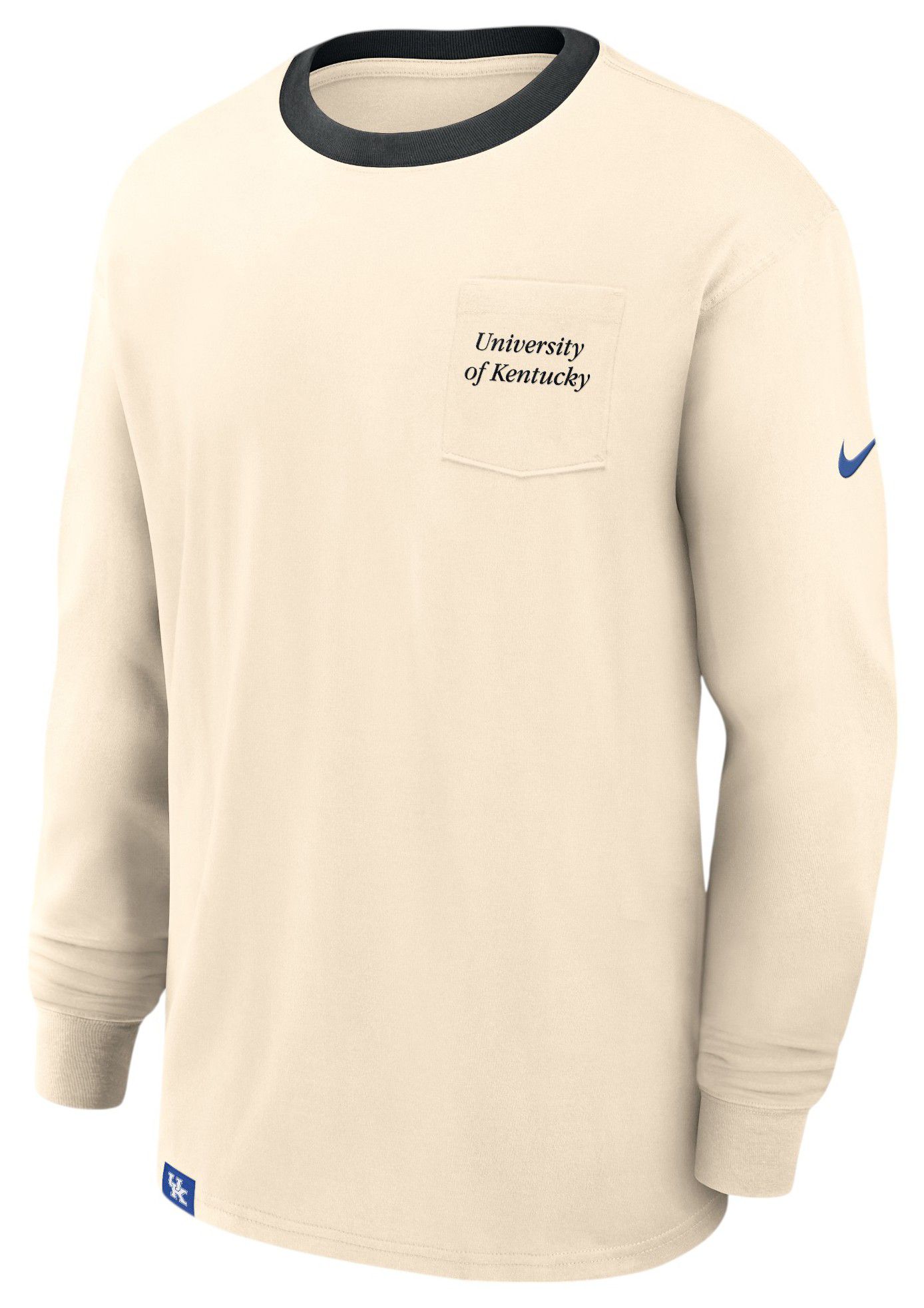 Nike Men's Kentucky Wildcats Natural Max 90 Pocket Logo Long Sleeve T-Shirt product image