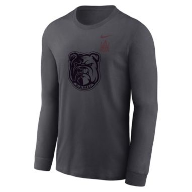 sorry, Nike Men's Alabama A&M Bulldogs Anthracite Legend Tonal Mascot Long Sleeve Shirt is currently out of stock