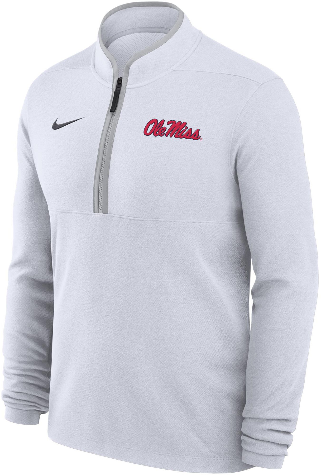 Nike Men's Ole Miss Rebels White 1/4 Zip Jacket | Dick's Sporting