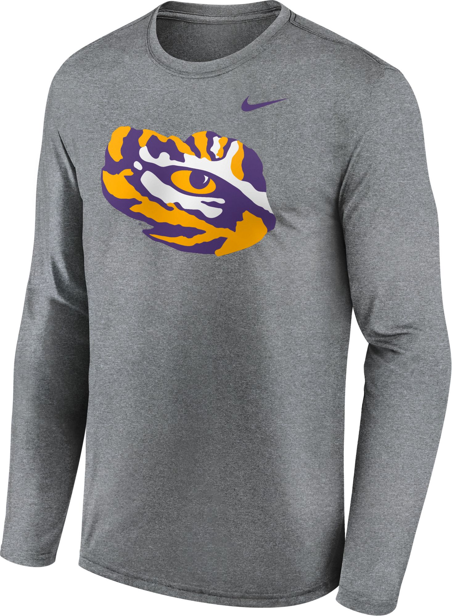 Nike Men's LSU Tigers Grey Alternate Legend Long Sleeve T-Shirt product image