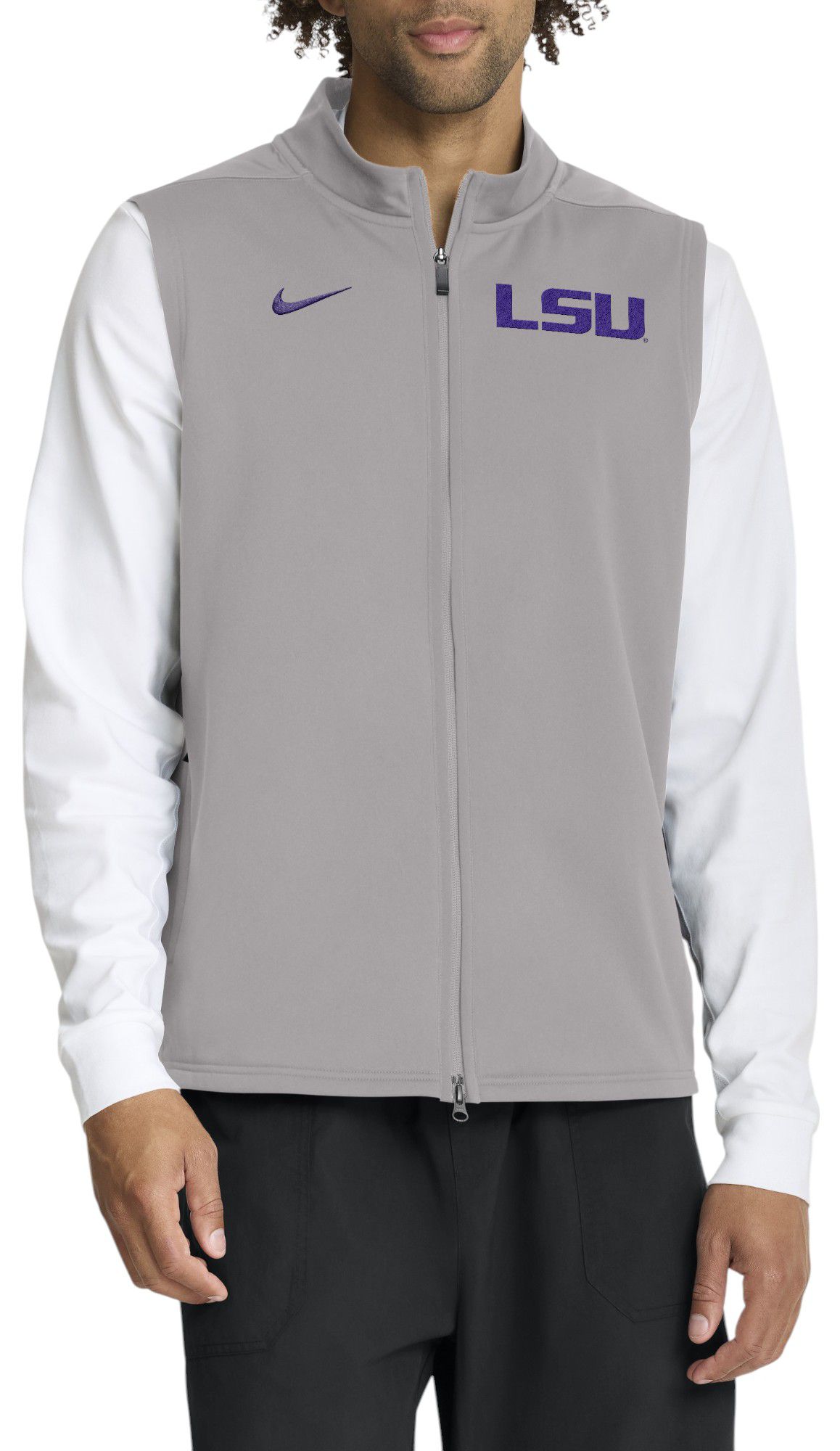 Nike Men's LSU Tigers Pewter Grey Victory Vest product image