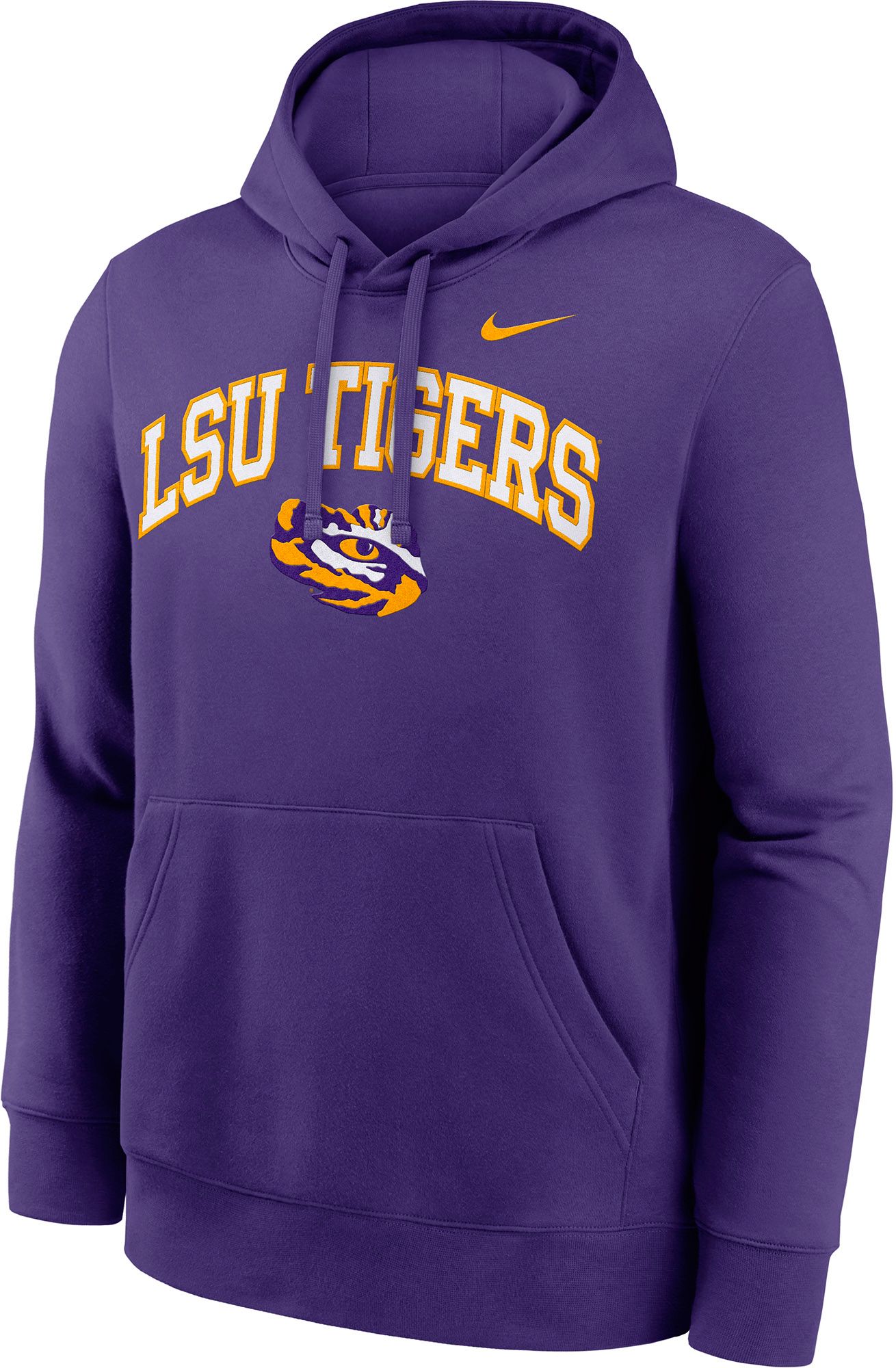 Nike Men's LSU Tigers Court Purple Club Fleece Arch Pullover Hoodie product image