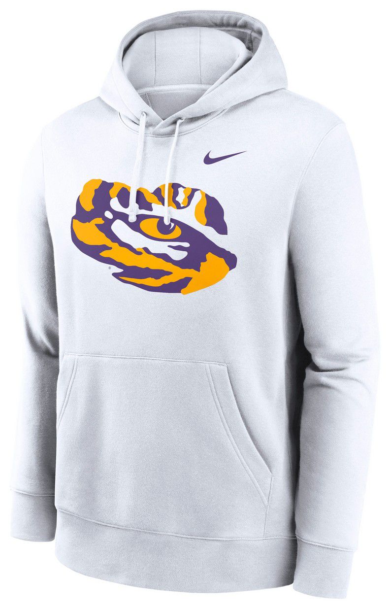 Nike Men's LSU Tigers White Alternate Logo Pullover Hoodie product image