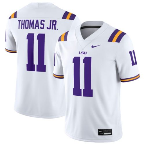 Nike Men's LSU Tigers Jayden Daniels #5 White Replica Football