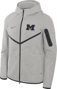 Jordan Men's Michigan Wolverines Dark Grey Heather Tech Fleece