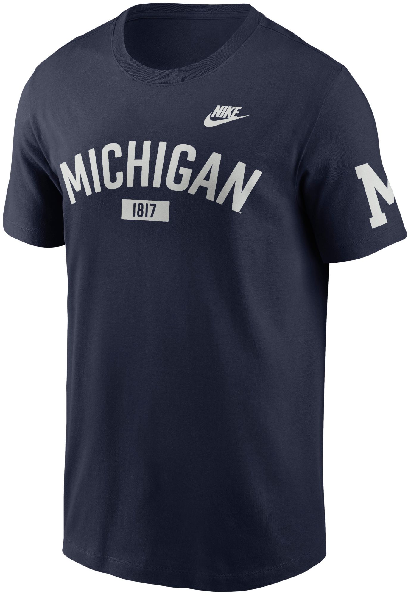 Nike Men's Michigan Wolverines College Navy Legacy Cotton T-Shirt product image