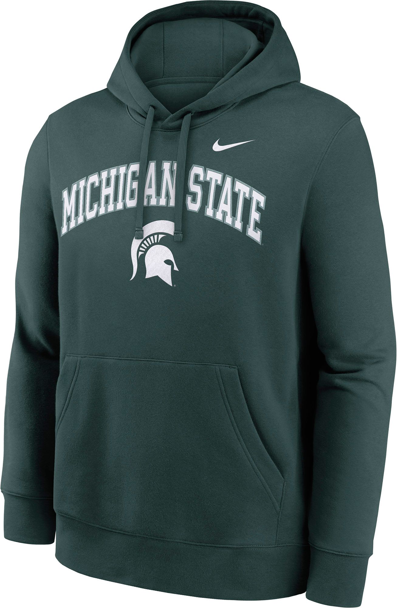 Nike Men's Michigan State Spartans Pro Green Club Fleece Logo Pullover Hoodie product image