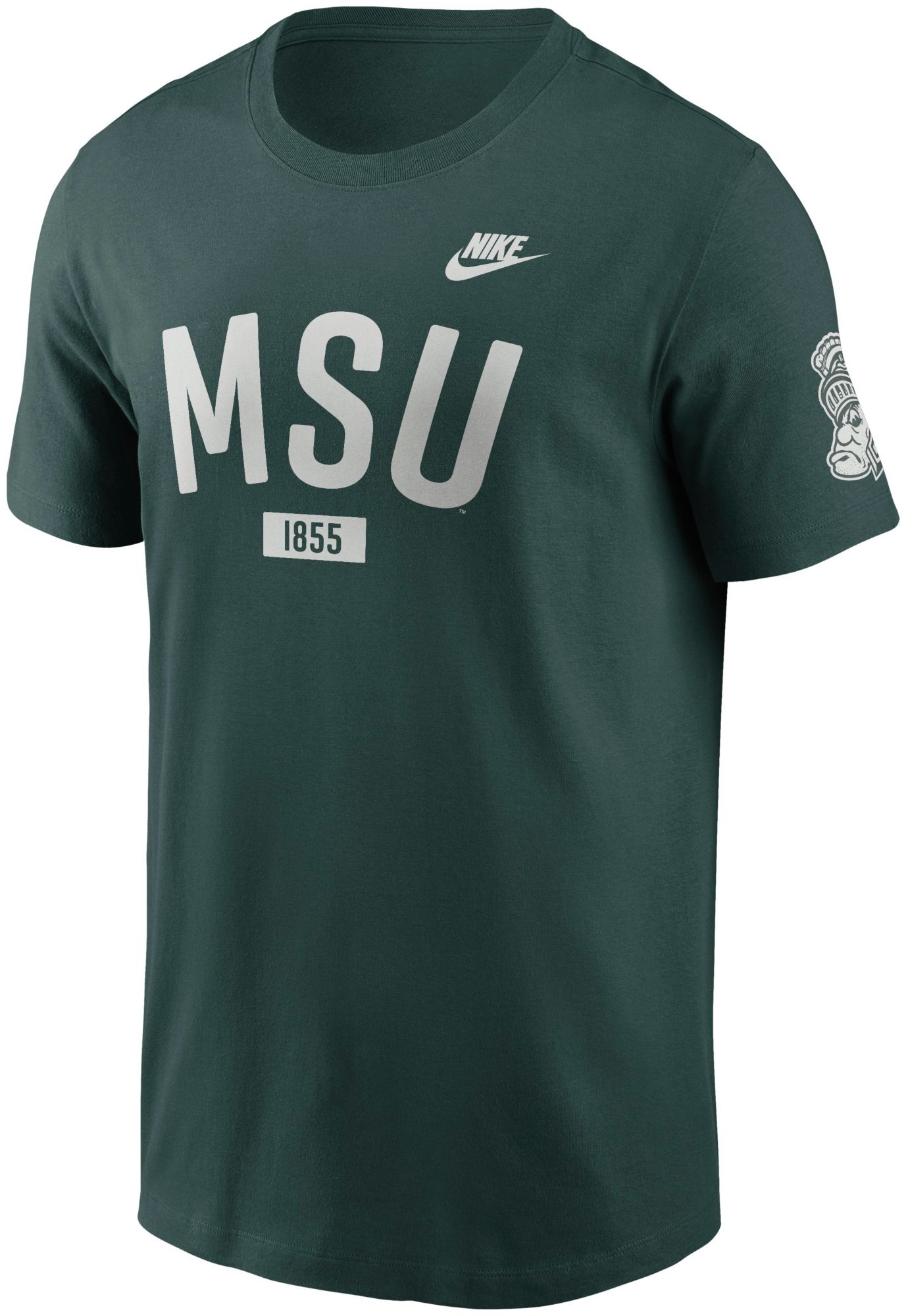 Nike Men's Michigan State Spartans Pro Green Legacy Cotton T-Shirt product image