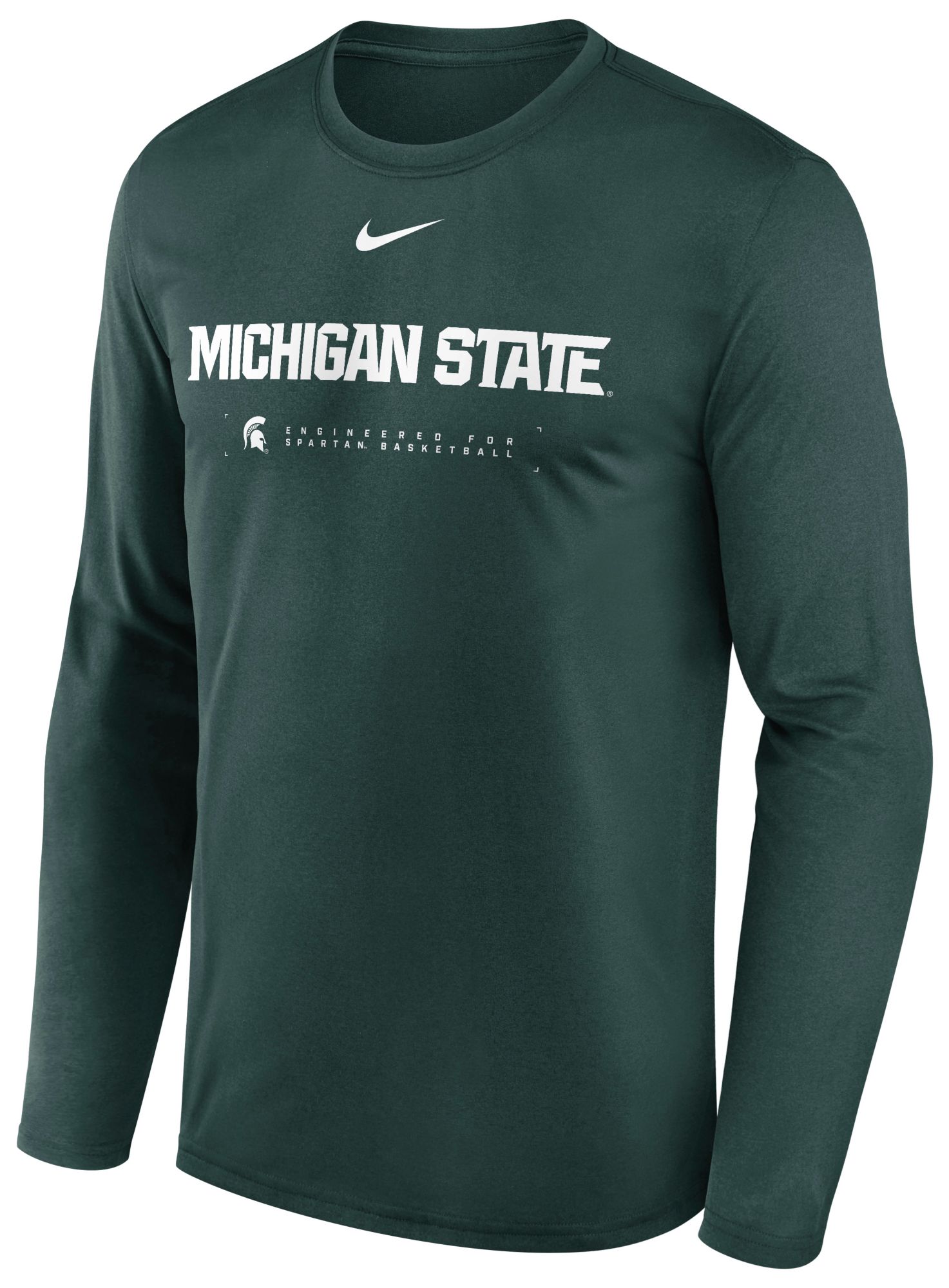 Nike Men's Michigan State Spartans Pro Green Dri-FIT Shoot Long Sleeve T-Shirt product image