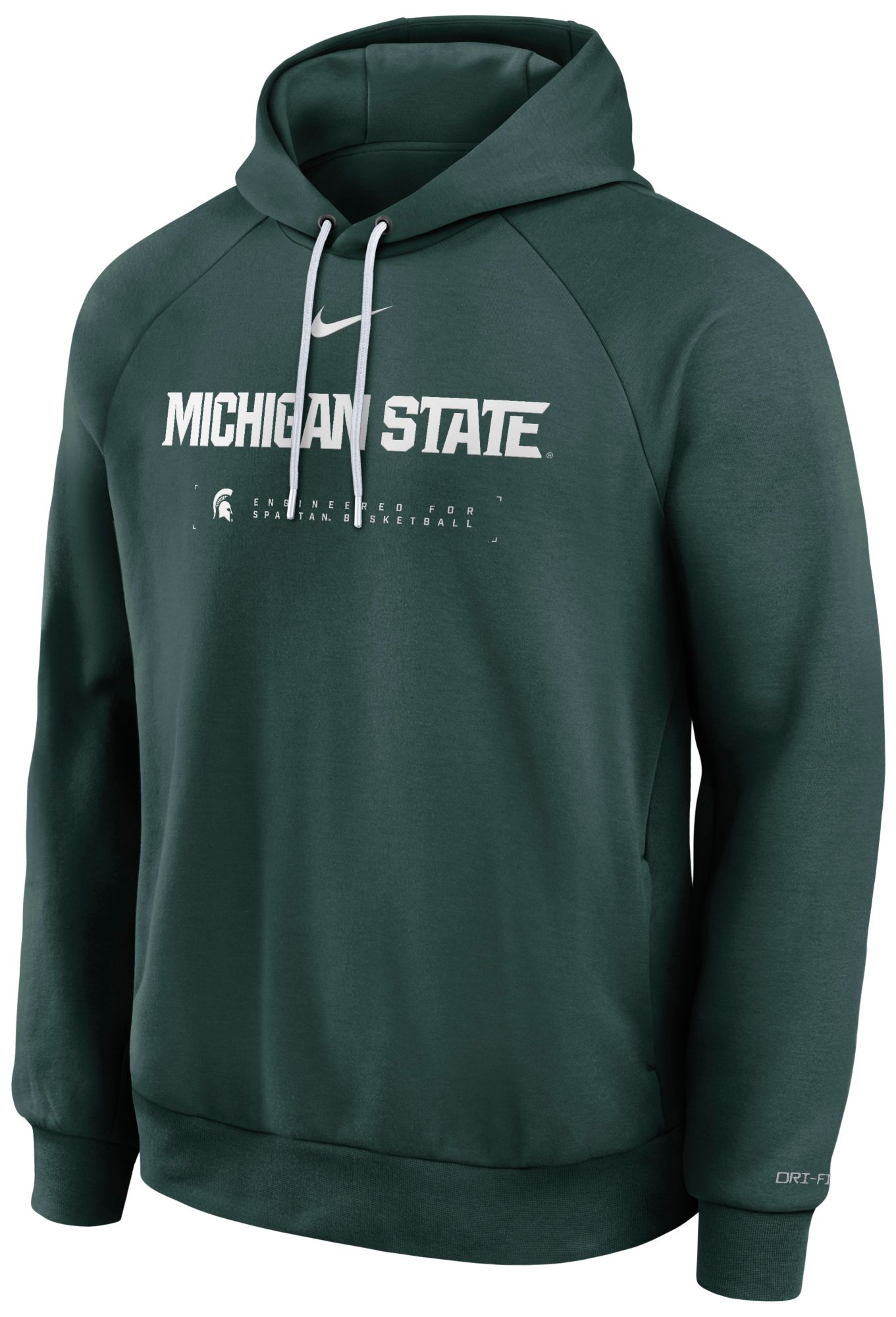Nike Men's Michigan State Spartans Pro Green Courtside Practice Hoodie product image