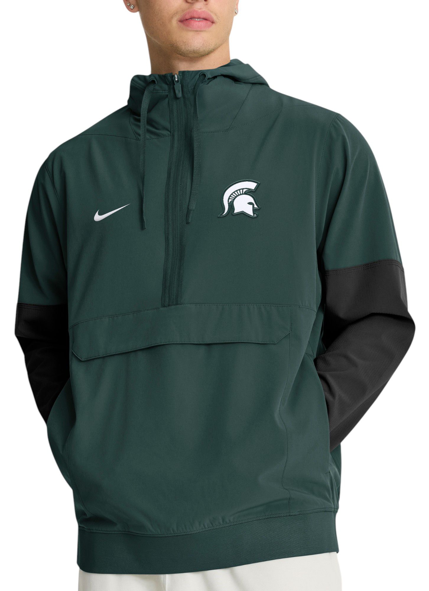 Nike Men's Michigan State Spartans Pro Green Gameday Anorak Jacket product image