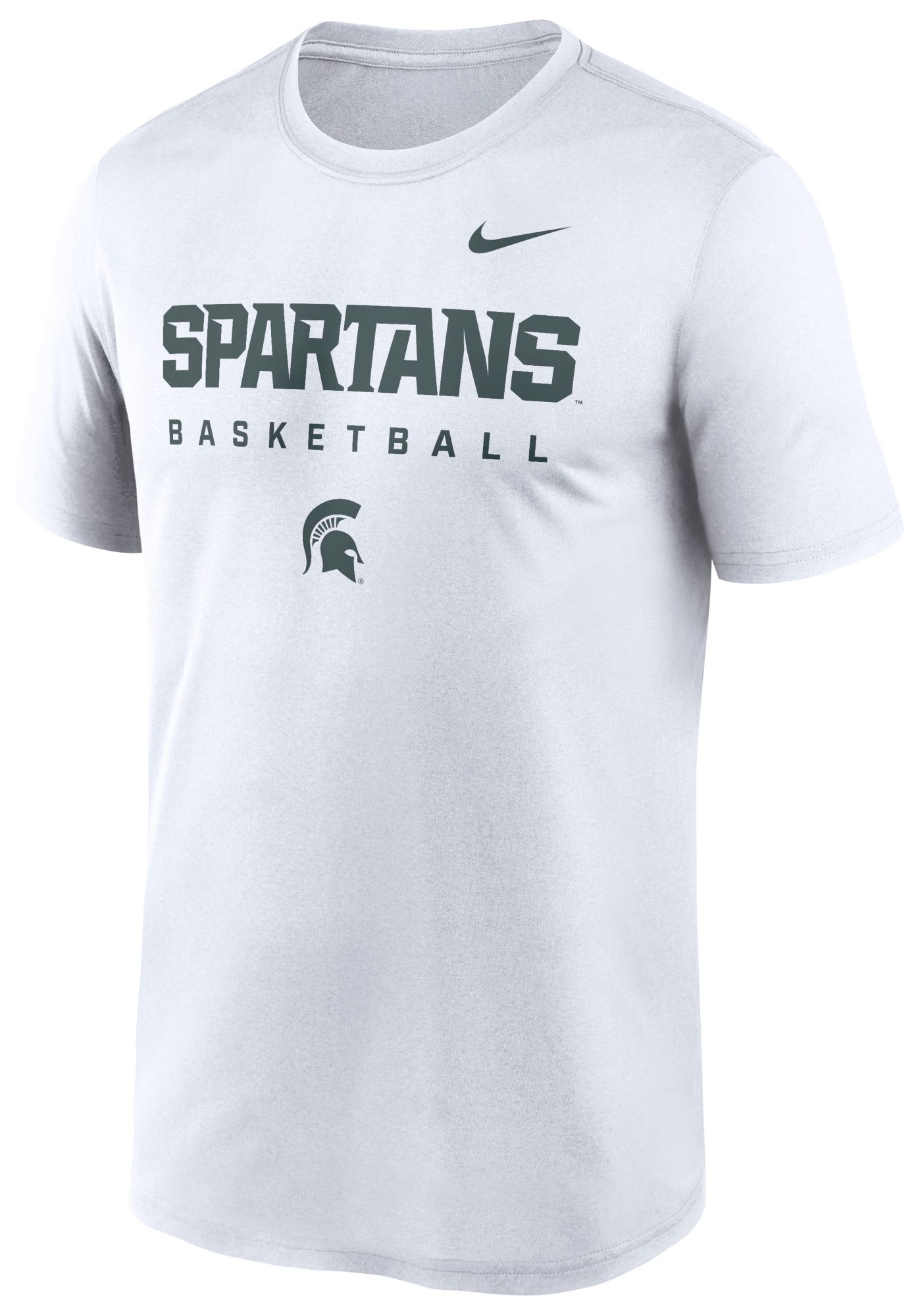 Nike Men's Michigan State Spartans White Legend Basketball T-Shirt product image