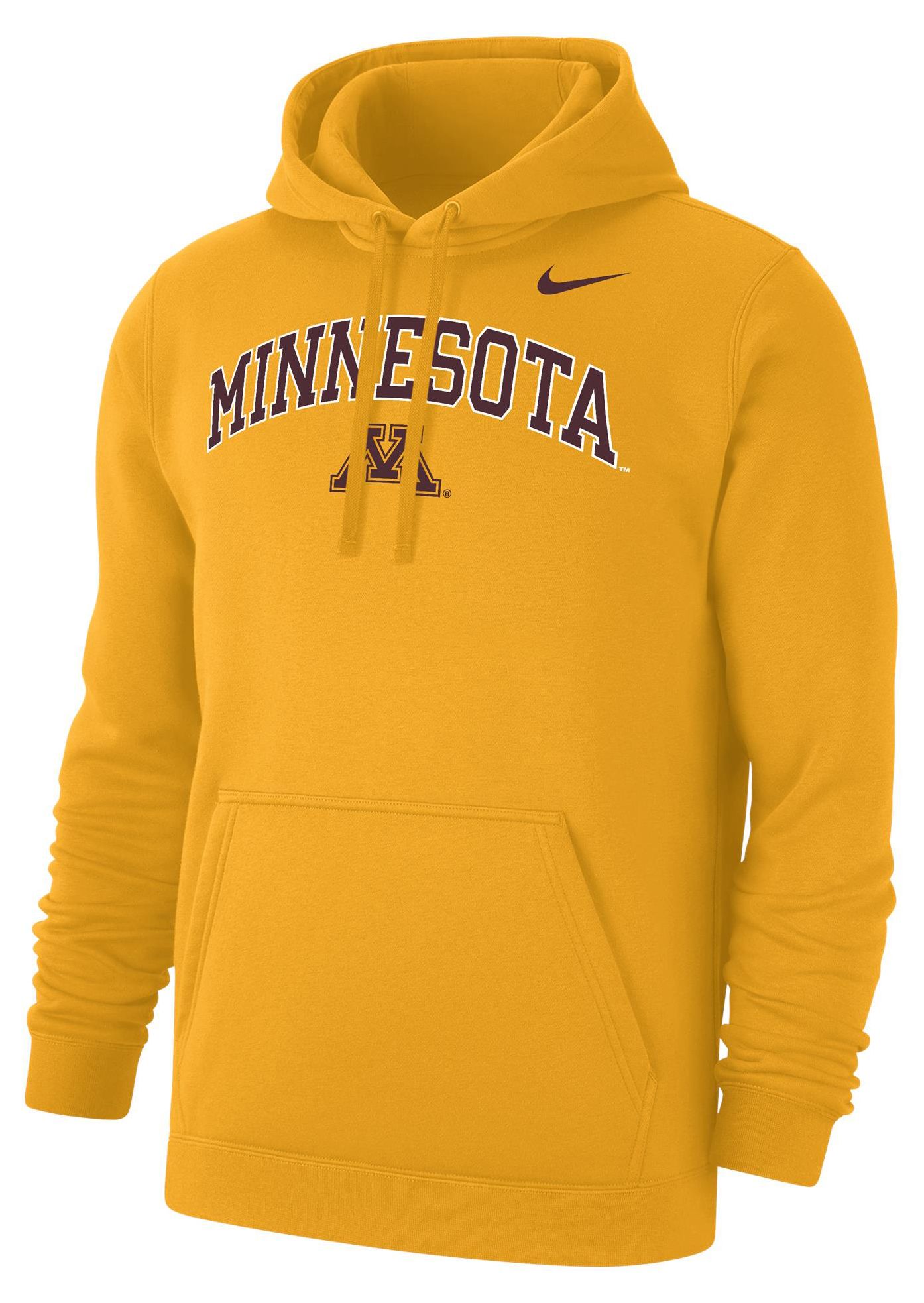 Nike Men's Minnesota Golden Gophers Gold Club Fleece Arch Logo