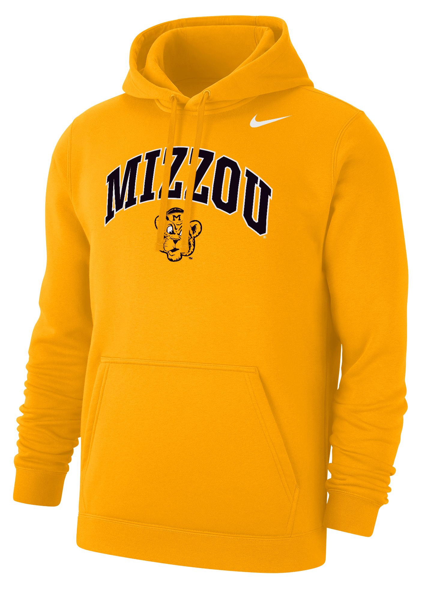 Logo Hoodie FUSION Yellow＆Denim XL Nike Men's Missouri Tigers Yellow Arch Pullover Fleece Hoodie