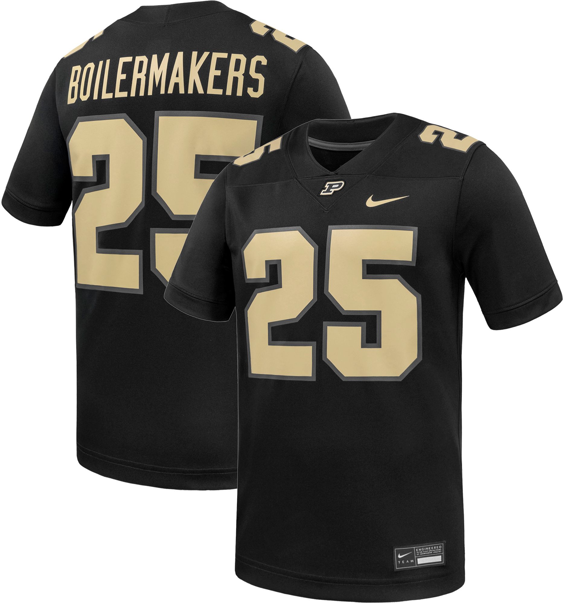 Nike Men's Purdue Boilermakers Black Replica Alternate Football Jersey product image