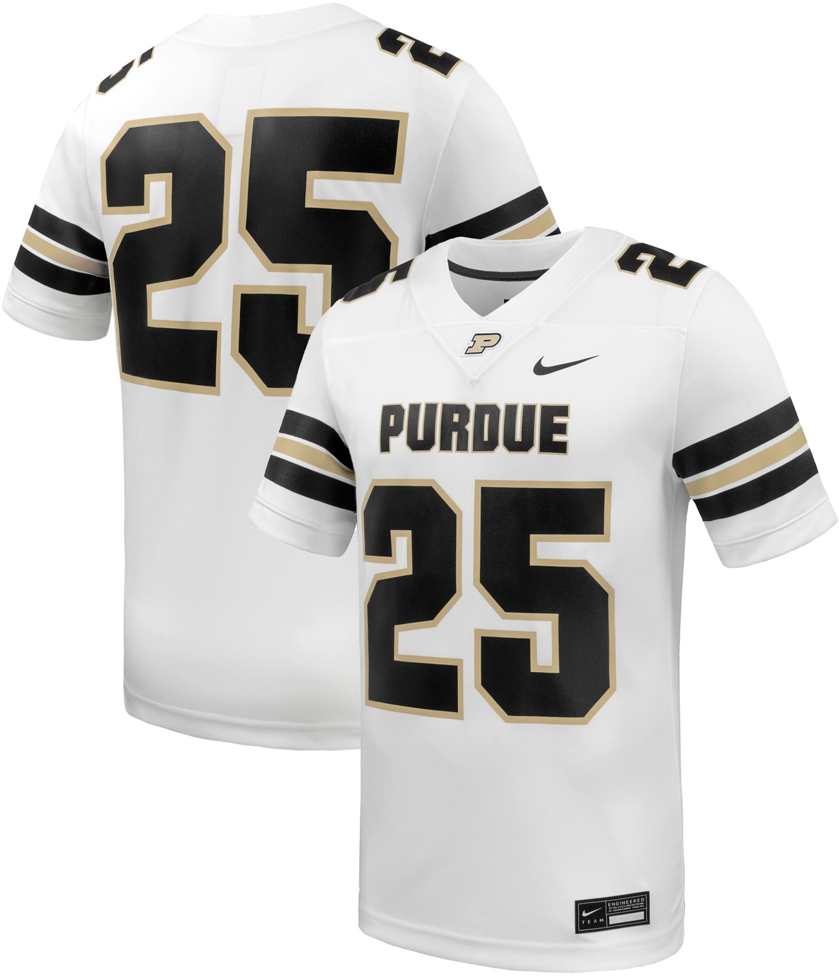 Nike Men's Purdue Boilermakers White Replica Road Football Jersey product image