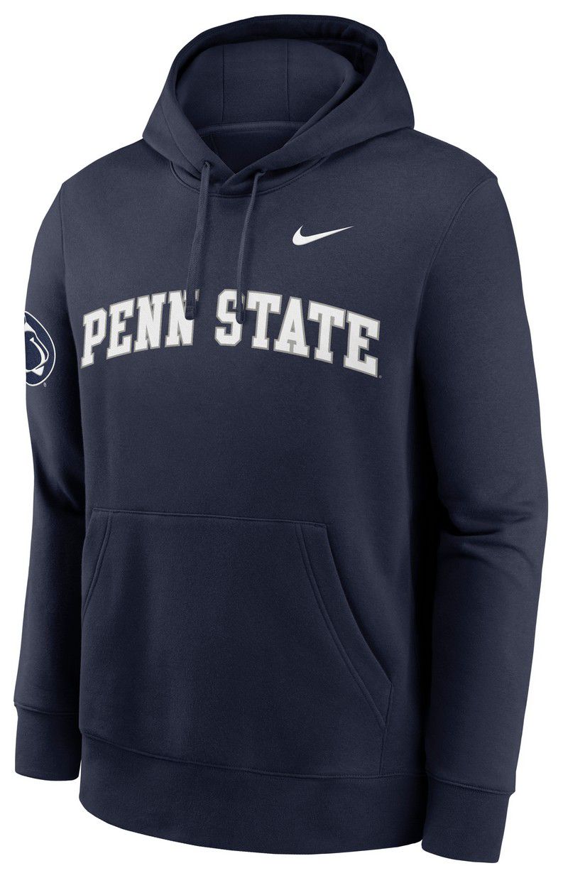 Nike Men's Penn State Nittany Lions Navy Club Fleece Pullover Hoodie product image