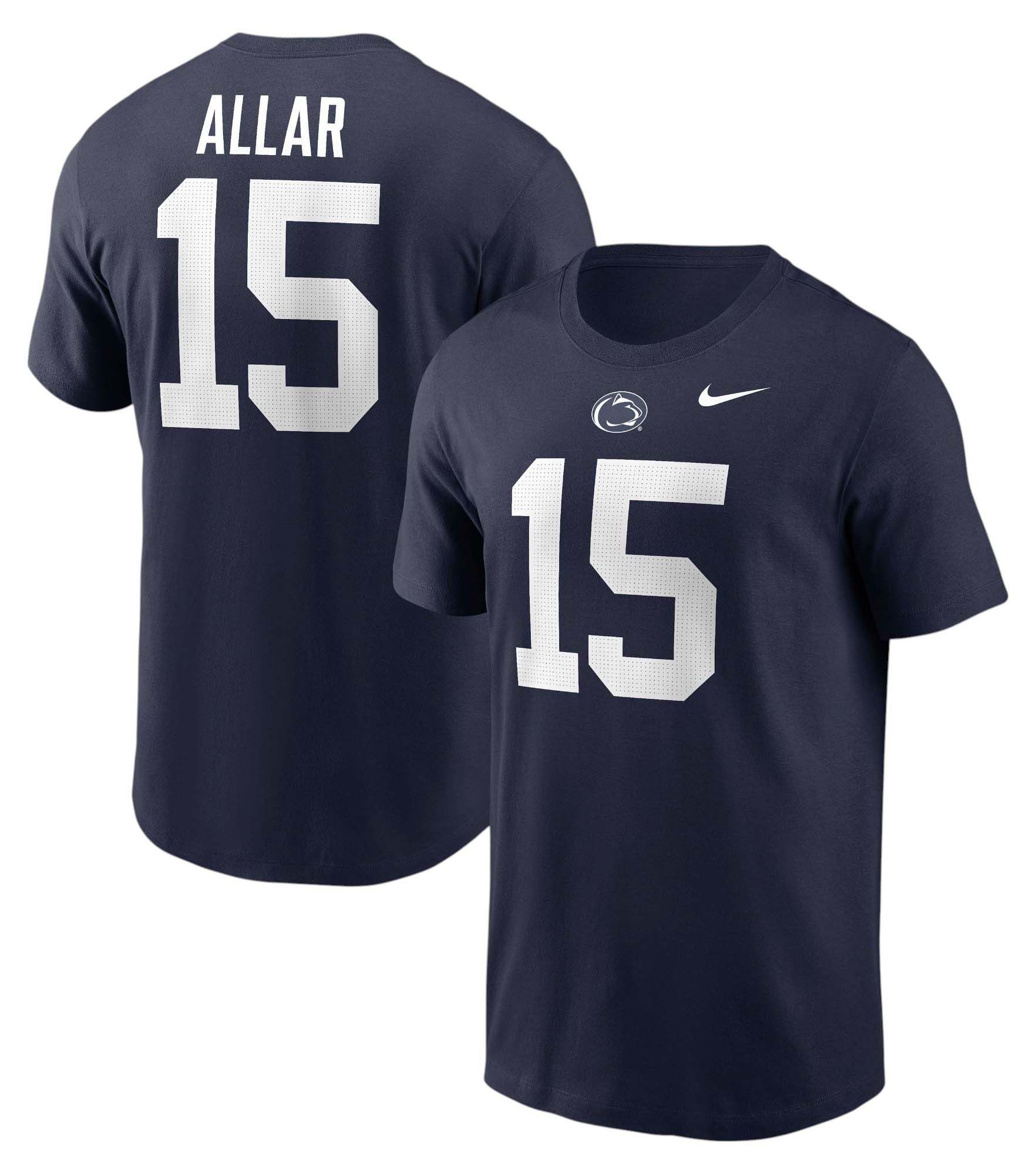 Nike Men's Drew Allar #15 Penn State Nittany Lions Navy T-Shirt product image