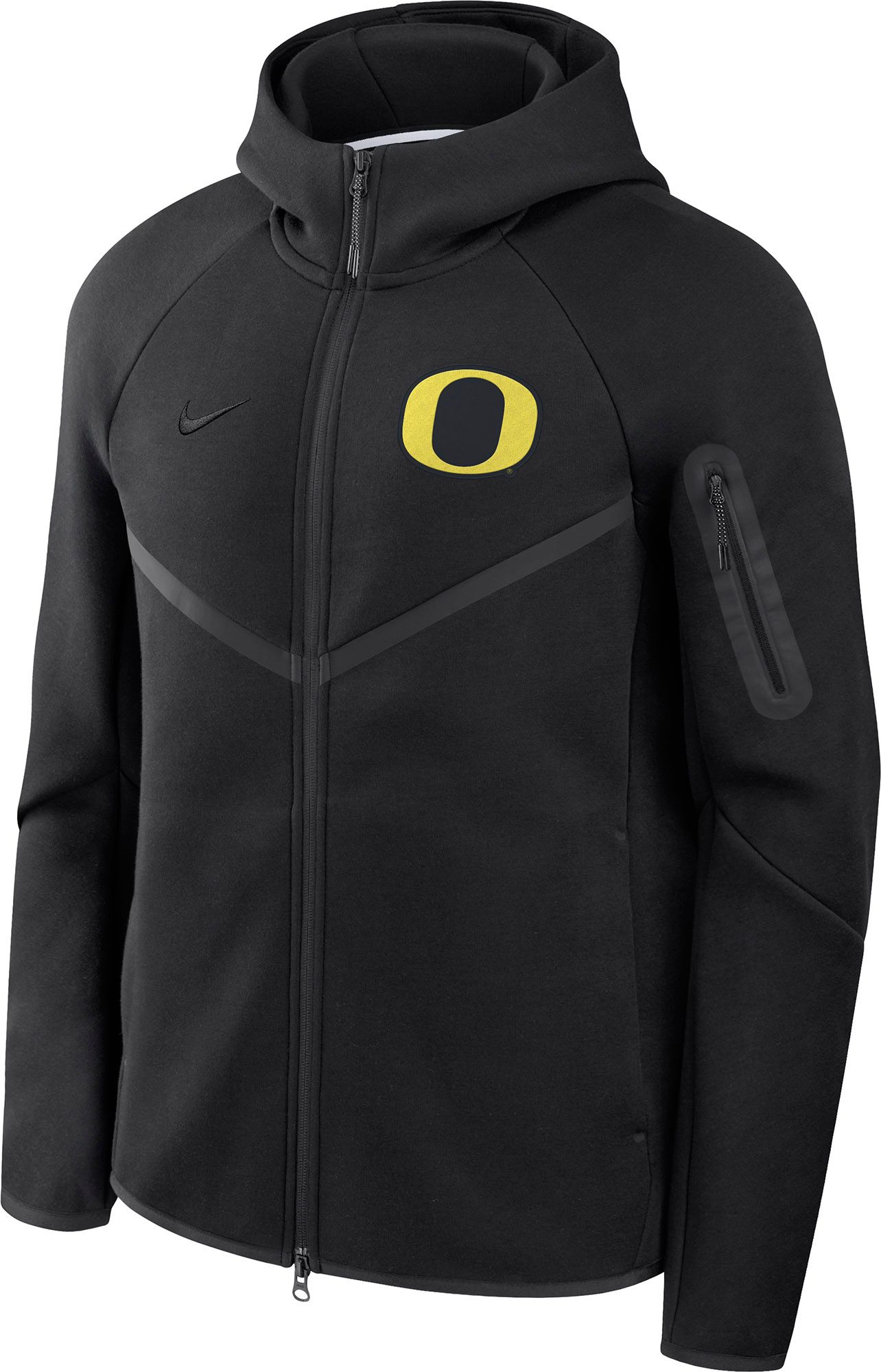 Nike Men's Oregon Ducks Black Tech Fleece Full-Zip Hoodie product image