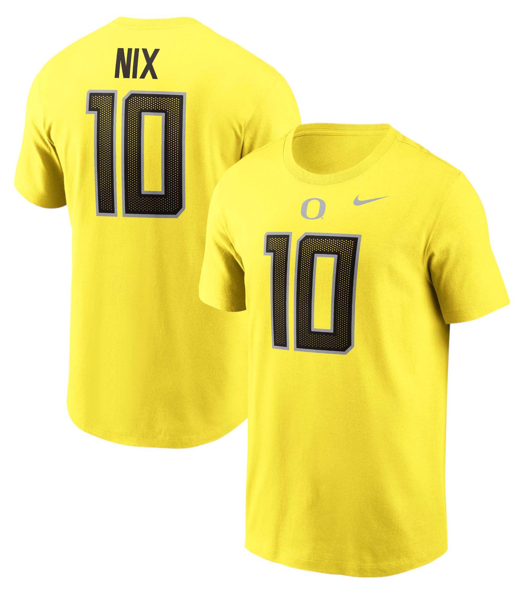 Nike Men's Oregon Ducks Bo Nix #10 Yellow T-Shirt product image