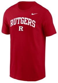 Nike Men's Rutgers Scarlet Knights University Red Arch Logo T-Shirt ...