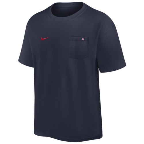 Nike Youth Arizona Wildcats Navy Core Cotton Primary Logo Short