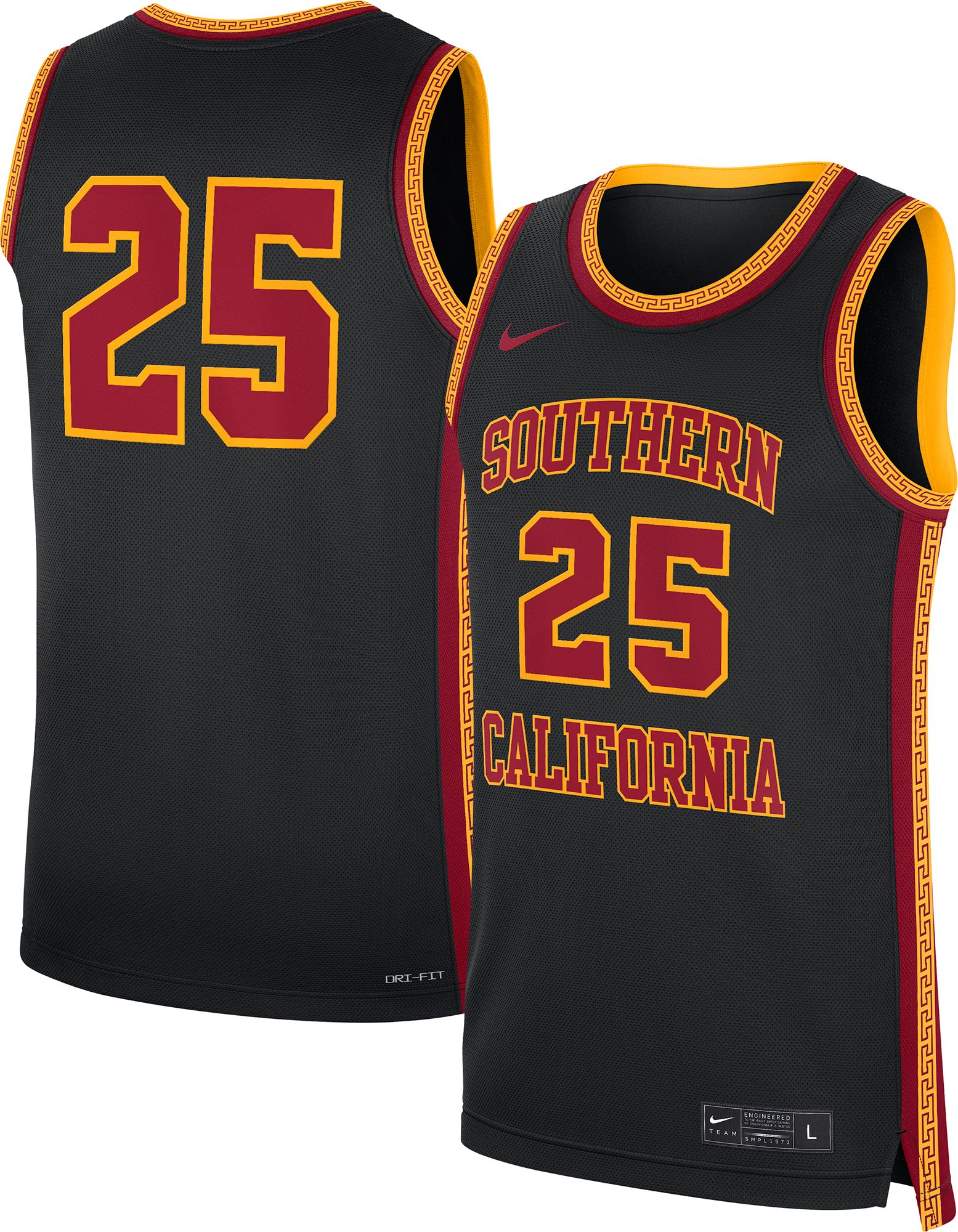 Nike Men's USC Trojans Black Replica Basketball Jersey product image
