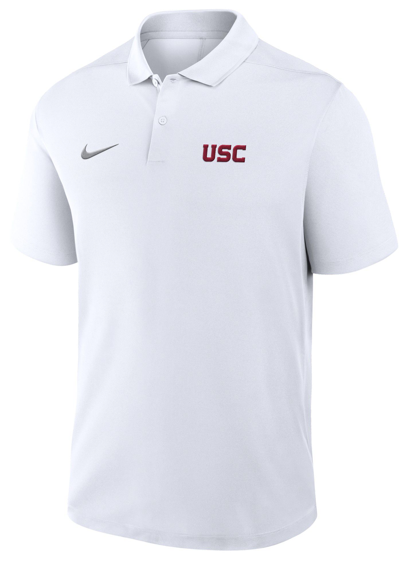 Nike Men's USC Trojans White Dri-FIT Victory Wordmark Polo product image