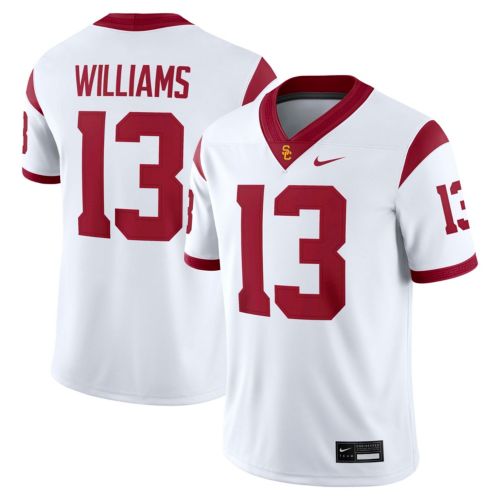 Nike Men's USC Trojans #55 White Dri-FIT Replica Football Game