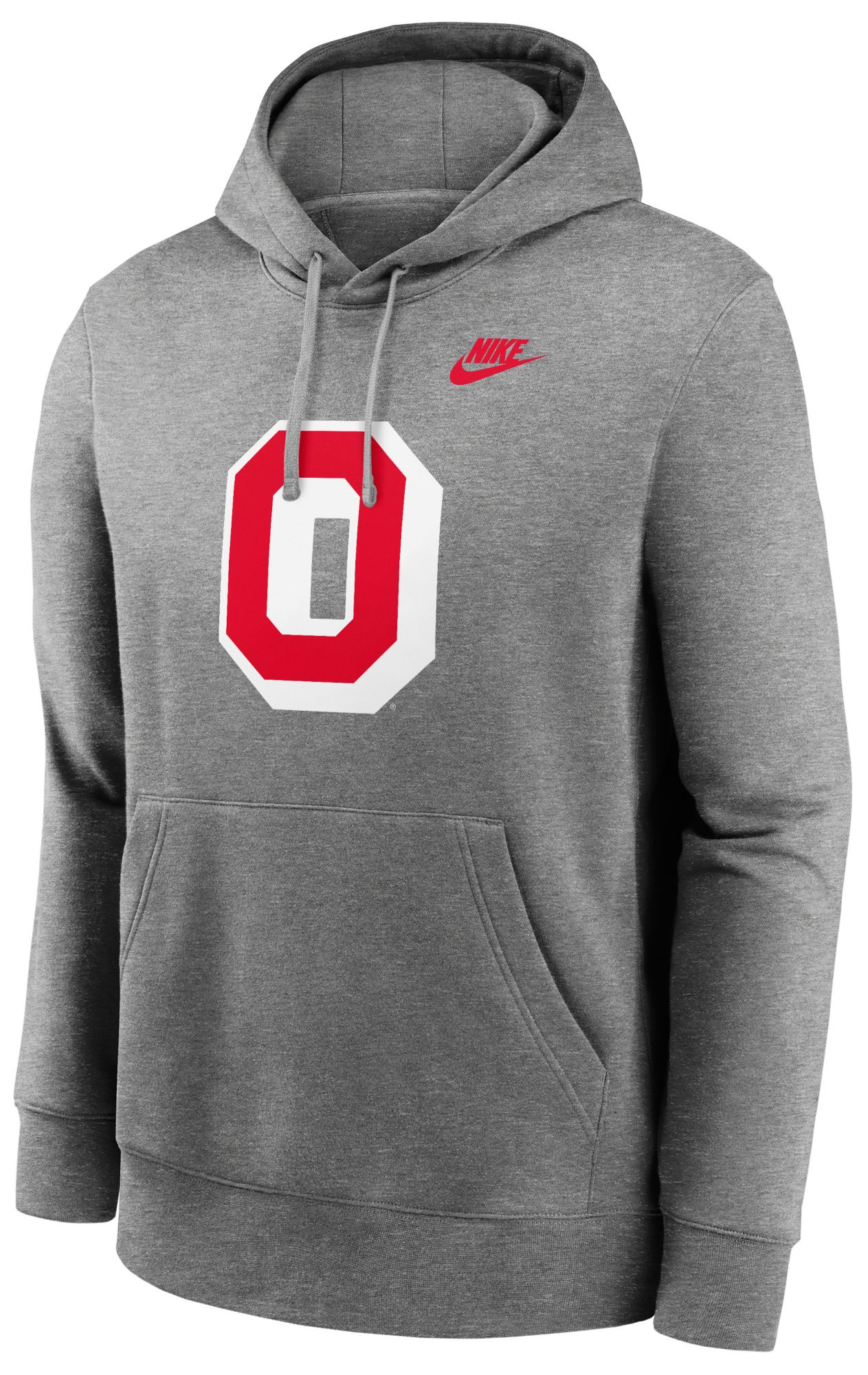 Nike Men's Ohio State Buckeyes Grey Club Fleece Legacy O Pullover Hoodie product image