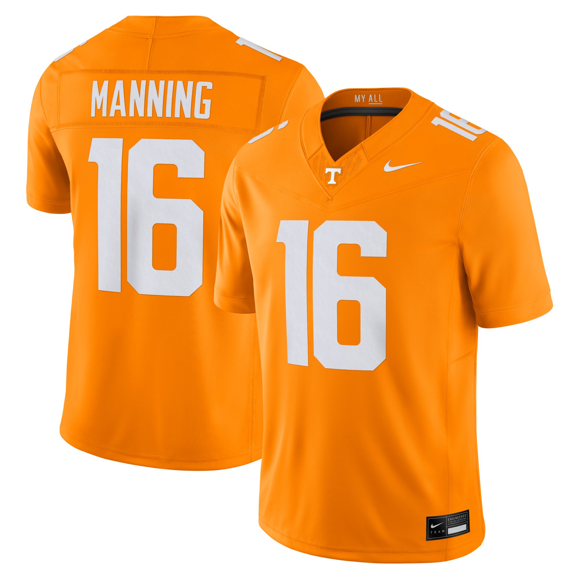 Nike Men's Tennessee Volunteers Peyton Manning #16 Orange Jersey product image