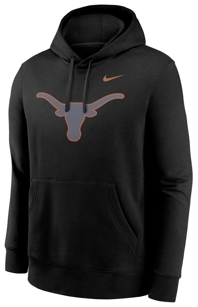 Nike Men's Texas Longhorns Black Color Pop Fleece Hoodie product image