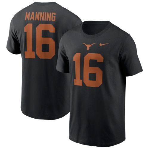 Nike Men's Texas Longhorns Arch Manning #16 Navy T-Shirt | Dick's