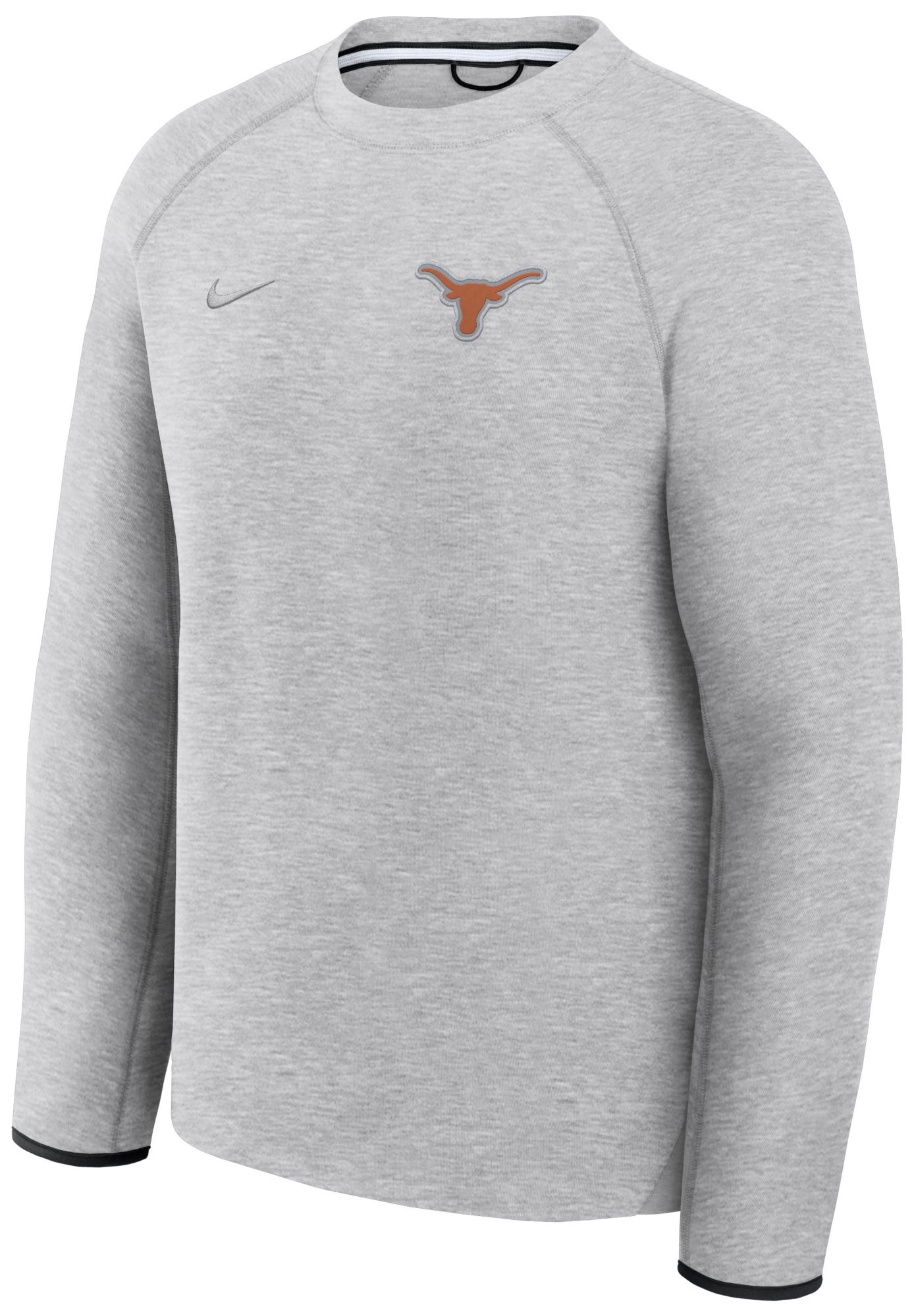 Nike Men's Texas Longhorns Dark Grey Heather Tech Fleece Crewneck Sweatshirt product image