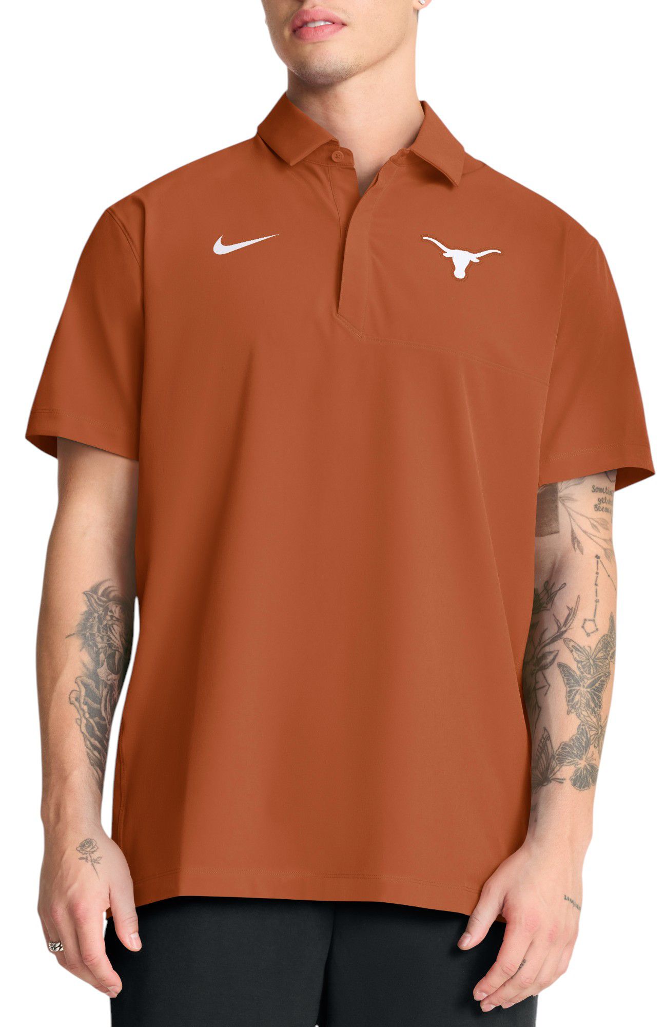 Nike Men's Texas Longhorns Desert Orange Dri-Fit Woven Polo product image
