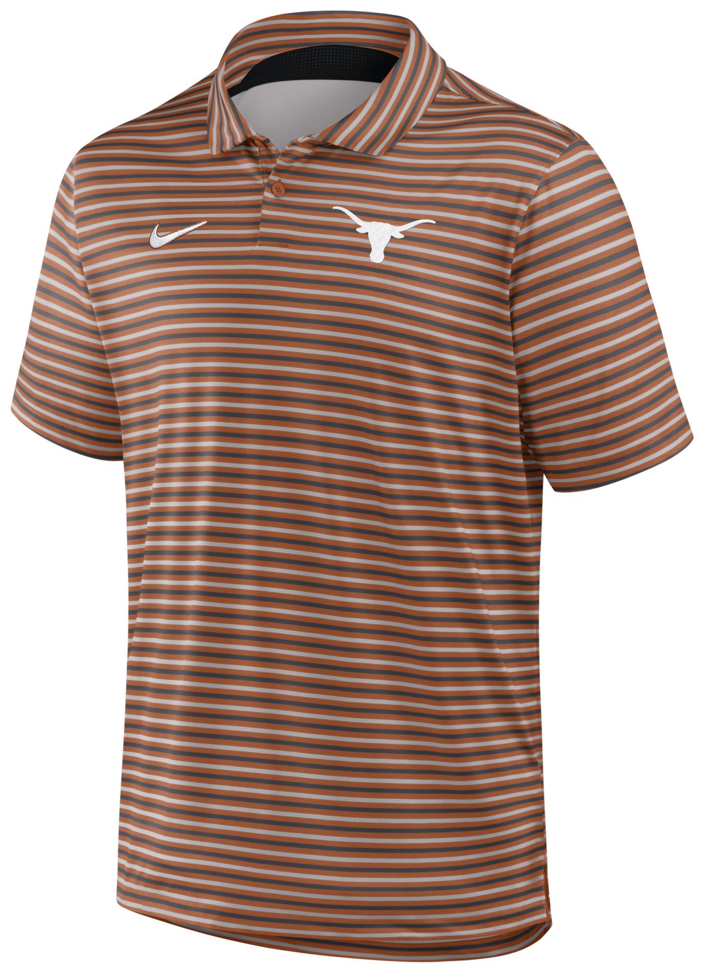 Nike Men's Texas Longhorns Desert Orange Tour Stripe Coaches Premium Polo product image
