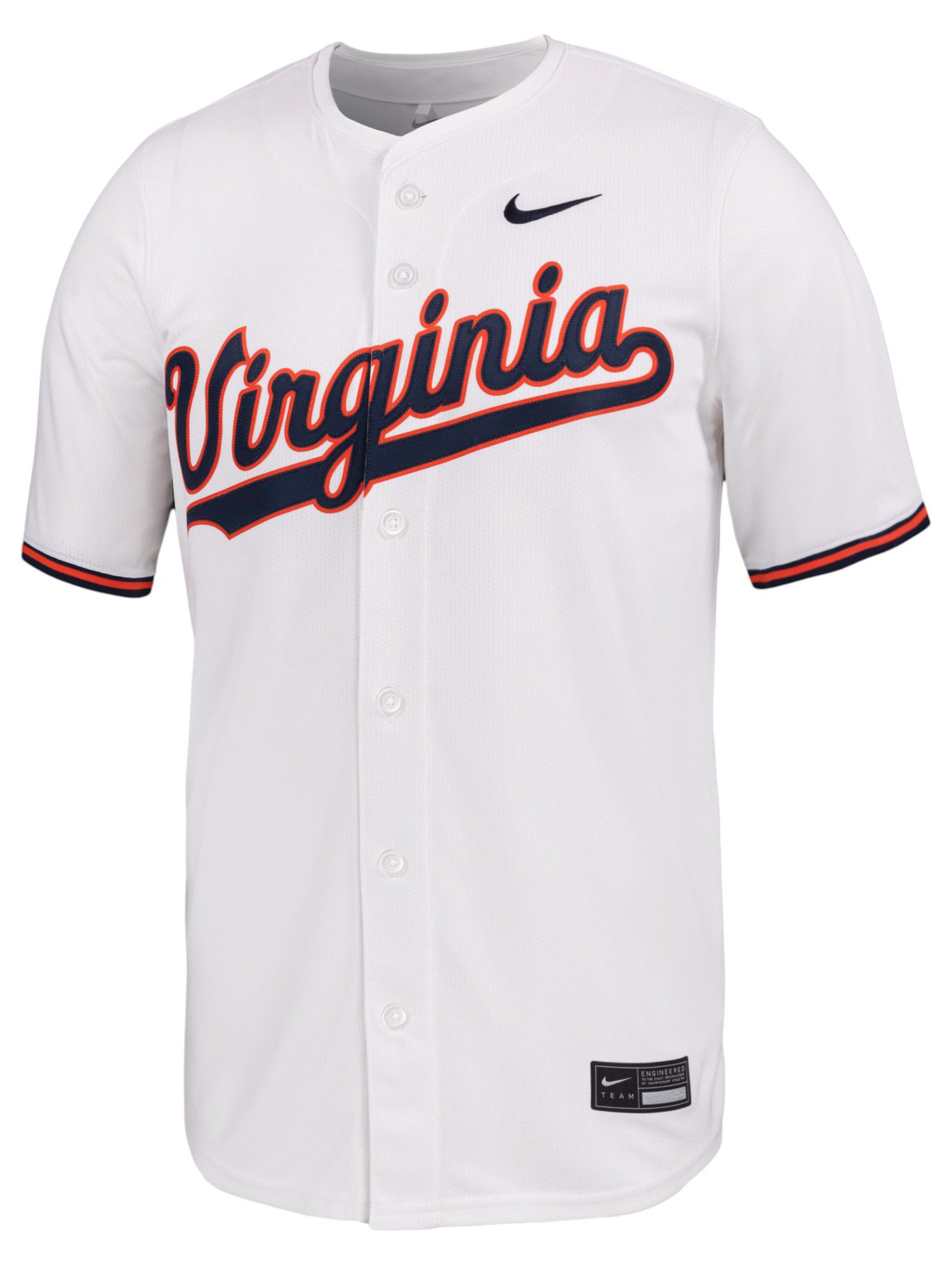 Nike Men's Virginia Cavaliers White Replica Baseball Jersey product image